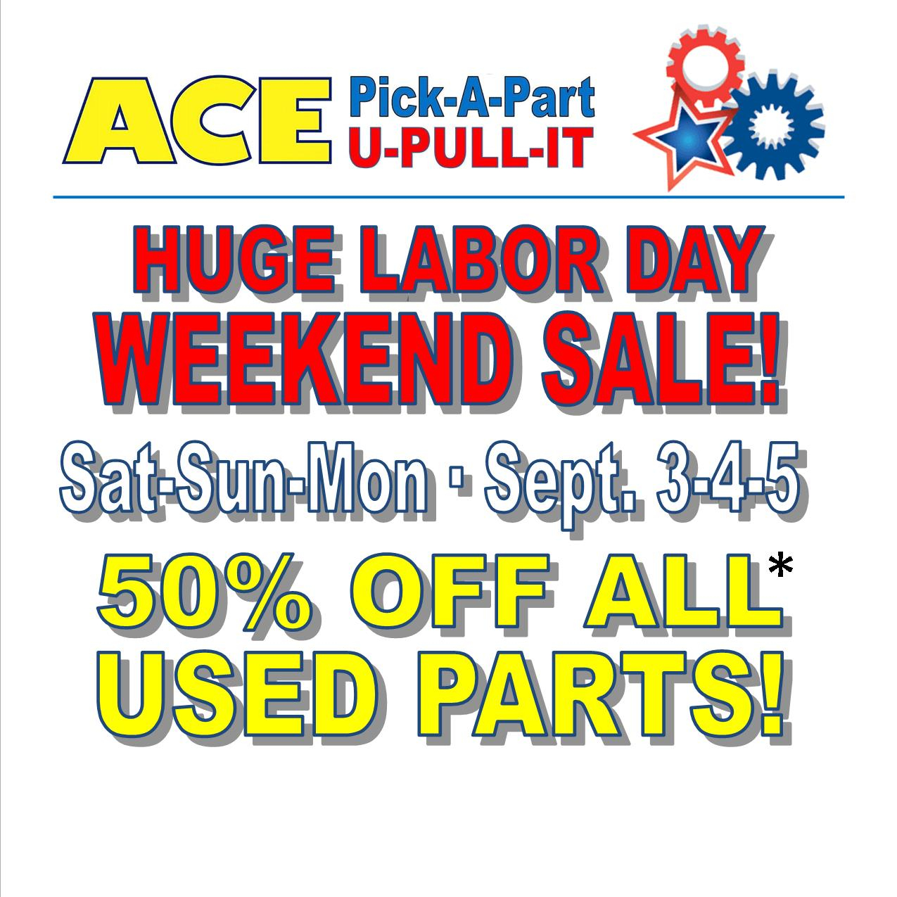labor day weekend sale sept 3-5